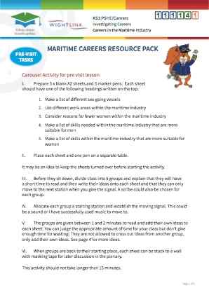 Click to view Resource 111141 Investigating Maritime Careers