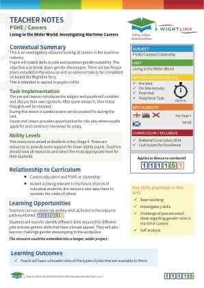 View Teacher Note
