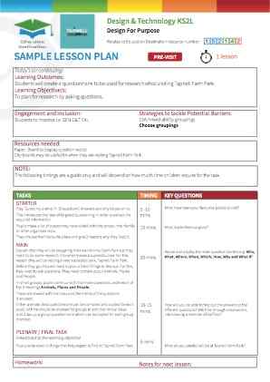 View Sample Lesson Plan