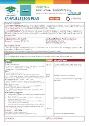 View Sample Lesson Plan