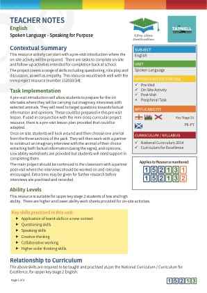 View Teacher Note