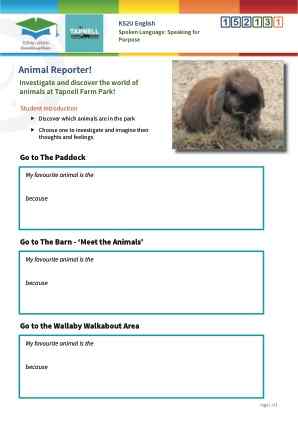 Click to view Resource 152131 Animal Reporter!