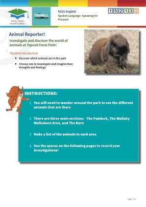 Click to view Resource 152132 Animal Reporter!