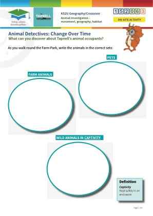 Click to view Resource 152063 Animal investigation - movement, geography, habitat