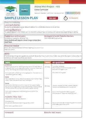 View Sample Lesson Plan