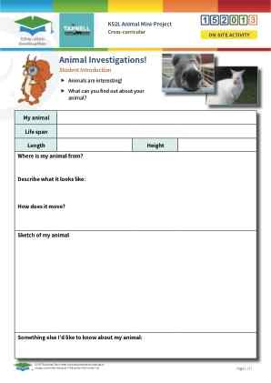 Click to view Resource 152013 Animal Mini-Project