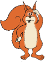 ED the squirrel is a little puzzled