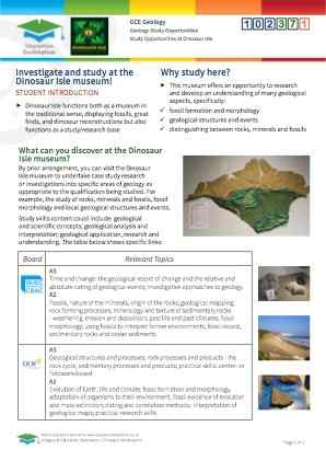 Click to view Resource 102371 Geology study opportunities