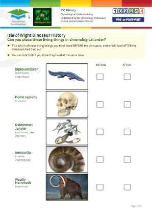Click to view Resource 102244 Understanding the chronology of dinosaur-related species