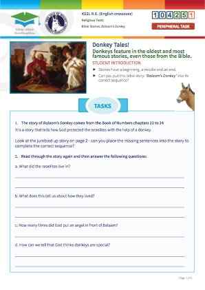 Click to view Resource 104251 Balaam's Donkey