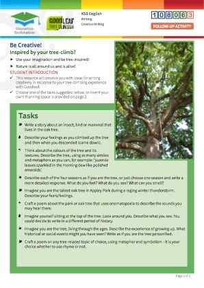 Click to view Resource 108063 Be Creative! Tree-inspired composition tasks...