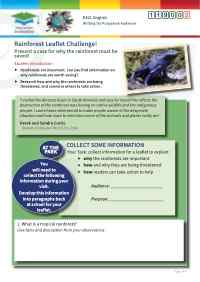 Click to view Resource 119002 Rainforest Leaflet Challenge