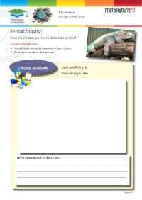 Click to view Resource 119071 Scientific Enquiry: Animal Study!